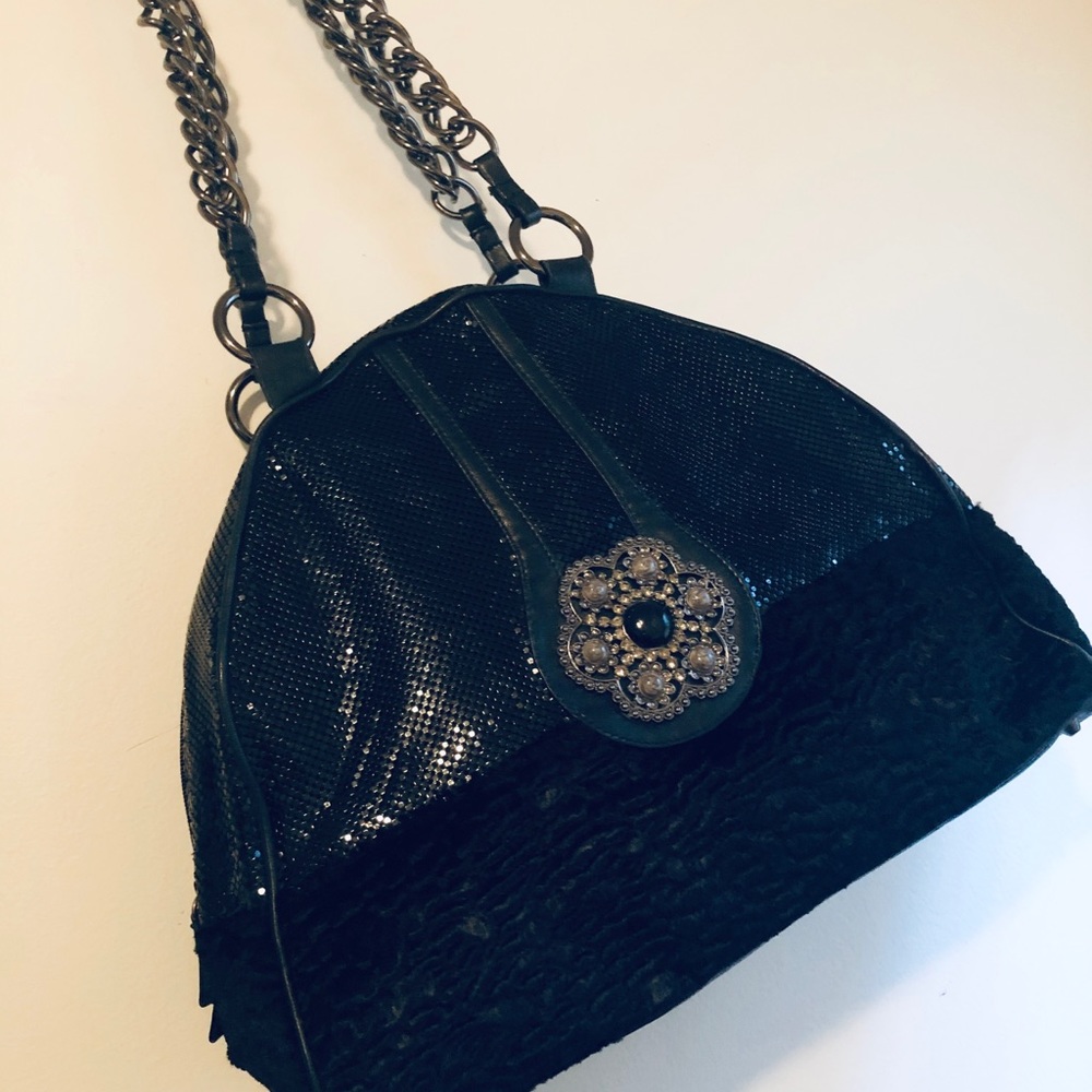 ❤️ Whiting & Davis Large Shoulder Bag